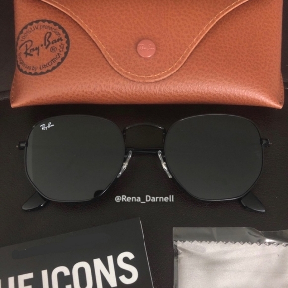 RayBan Hexagonal Black RB3548N New - Picture 3 of 14